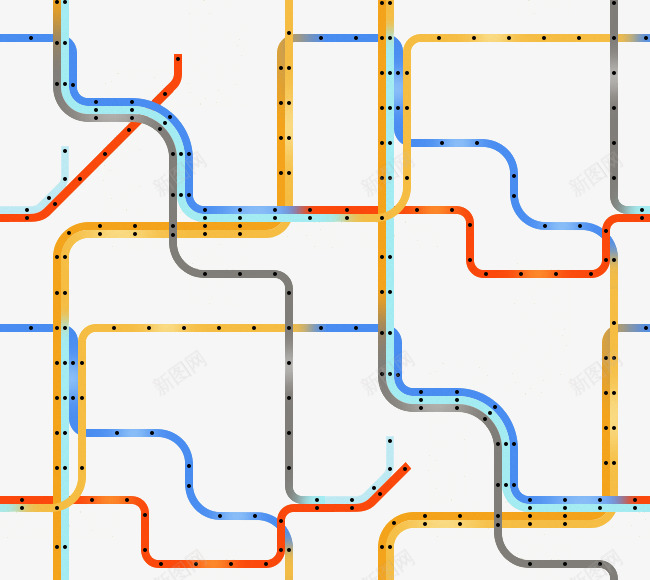 地铁线路图png免抠素材_新图网 https://ixintu.com 交通 地铁 线路免抠png 路线