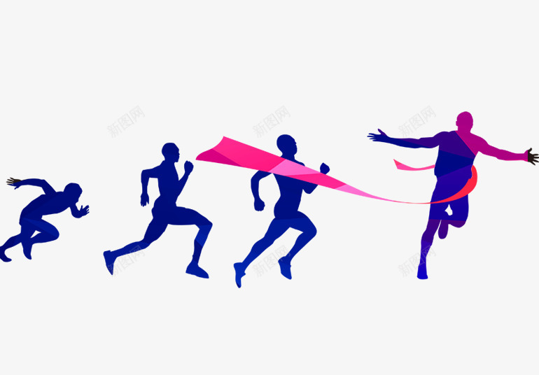 奔跑人物剪影png免抠素材_新图网 https://ixintu.com 奔跑人物剪影 奔跑黑影