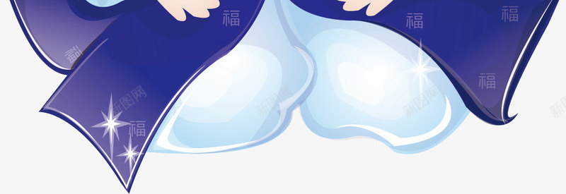 蓝色韩服女孩png免抠素材_新图网 https://ixintu.com 可爱 女孩 帽子 微笑 闪亮