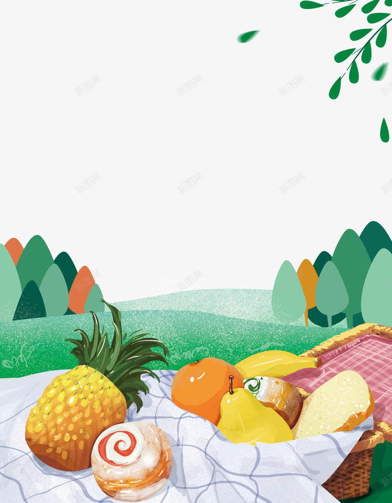 春游踏青野外草地坐席水果背景png免抠素材_新图网 https://ixintu.com 坐席 春游 水果背景 草地 踏青 野外