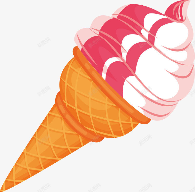 夏天美味蛋卷冰激凌矢量图ai免抠素材_新图网 https://ixintu.com 人物 冰激凌 夏天 植物 水果 消暑 游泳圈 炎热 美味蛋卷冰激凌 设计 高温 矢量图