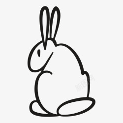 动物兔子胡萝卜复活节食品宠物兔素材