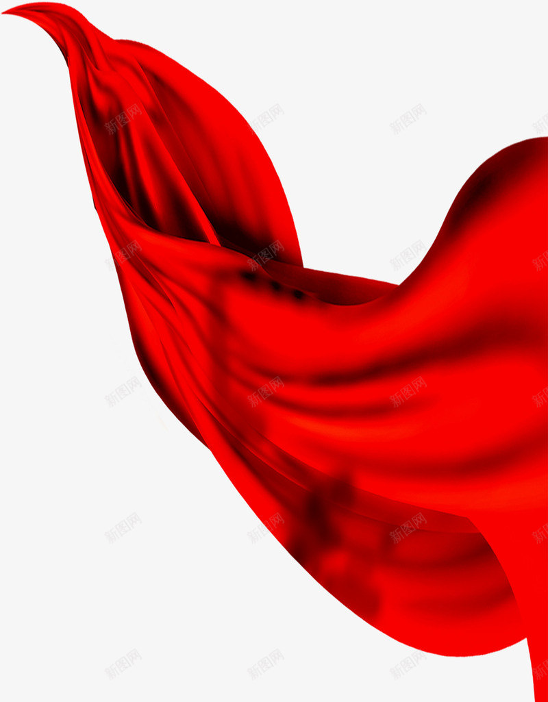 丝滑红色飘带彩带png免抠素材_新图网 https://ixintu.com 动态飘带 彩带 彩带飘飘 红色 织带 飘带