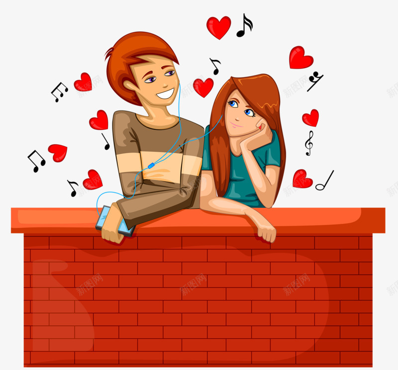 相爱的情侣png免抠素材_新图网 https://ixintu.com 情侣 感情很好的男女 爱情 谈恋爱