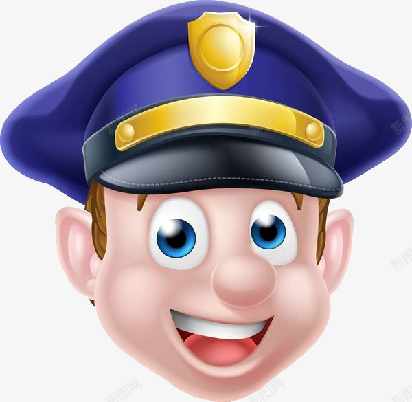 开心笑警察帽png免抠素材_新图网 https://ixintu.com 亲切 制服 卡通 安全 帽子 开心笑 警方