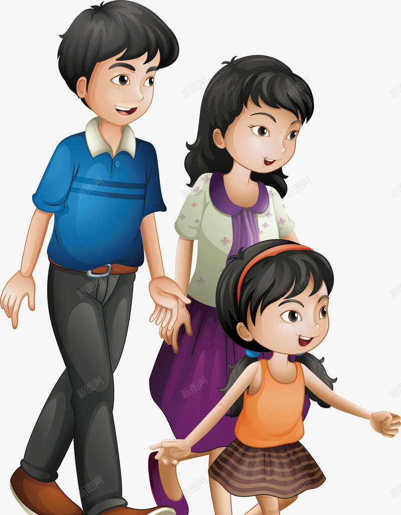 一家人出游png免抠素材_新图网 https://ixintu.com 一家人 亲情 母亲 爱情 父亲 矢量源文件 老妈