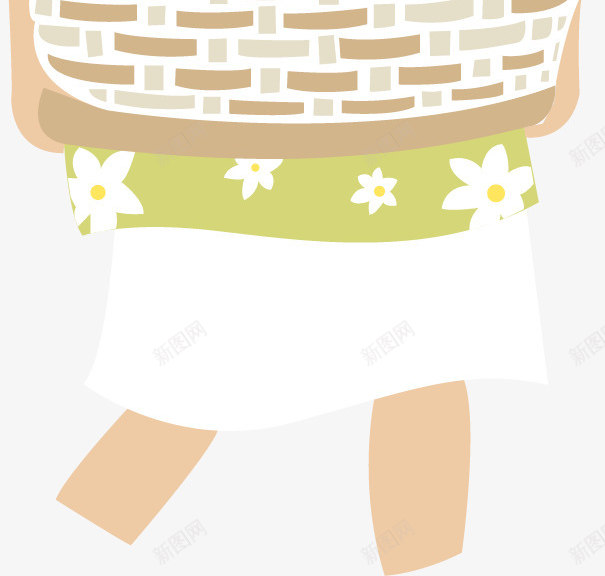 女孩抱着一篮蔬菜矢量图ai免抠素材_新图网 https://ixintu.com 卡通女孩 平面设计 框子 胡萝卜 蔬菜 西红柿 辣椒 矢量图