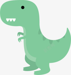 儿童节绿色可爱卡通恐龙高清图片