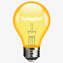 家庭用具黄色电灯泡图标png_新图网 https://ixintu.com 家庭 我的家人 瓦数 用具 电灯泡 黄色