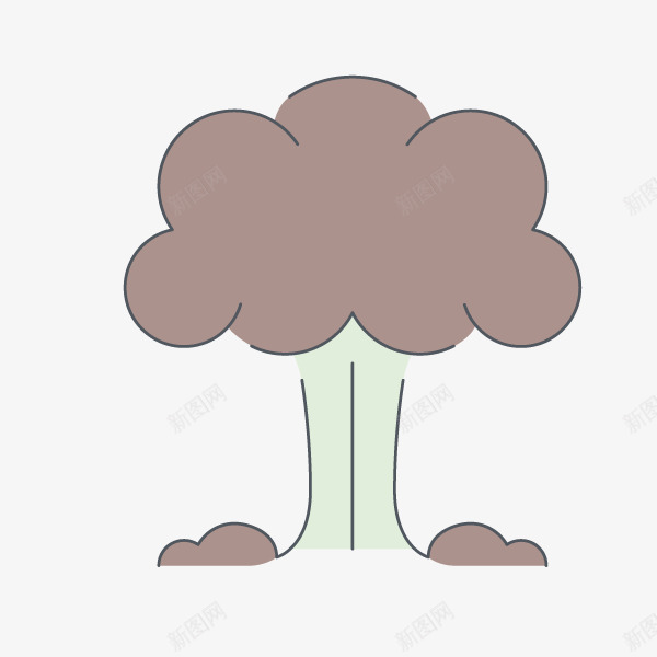 卡通核武器爆炸蘑菇云png免抠素材_新图网 https://ixintu.com 卡通云朵 战争 手绘云朵 核武器 核污染 武器库 爆炸 线条 蘑菇云