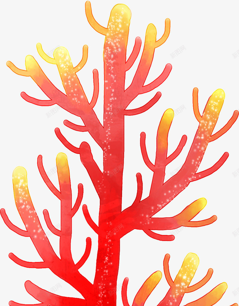 植物海底卡通珊瑚造型png免抠素材_新图网 https://ixintu.com 卡通 植物 海底 珊瑚 造型
