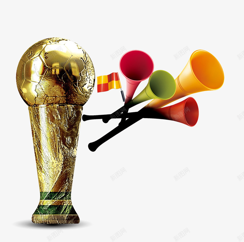 足球世界杯奖杯喇叭png免抠素材_新图网 https://ixintu.com 世界杯 喇叭 足球奖杯 足球赛 青少年足球 黄金奖杯