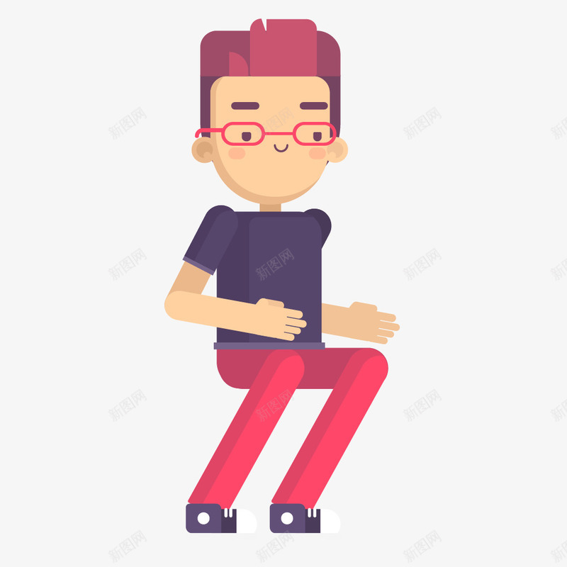 坐着的小男孩png免抠素材_新图网 https://ixintu.com 人物 卡通男孩 坐着的小朋友 小男孩 水彩 水彩人物 矢量人物