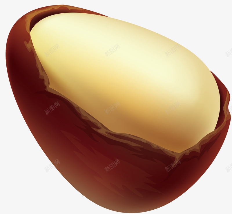 棕色坚果零食卡通插画png免抠素材_新图网 https://ixintu.com 卡通插画 圆形 坚果 棕色 美味 零食 食物