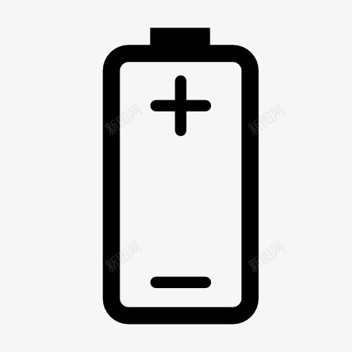 电池正负极图标png_新图网 https://ixintu.com 电池