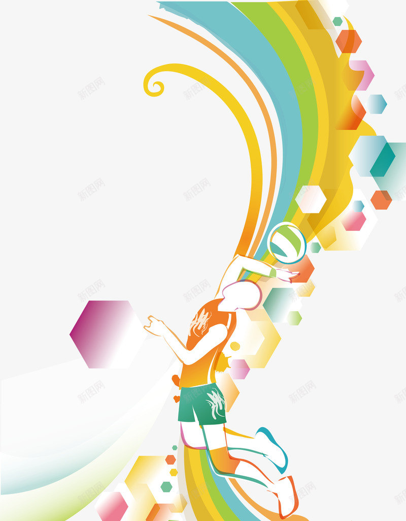 排球比赛png免抠素材_新图网 https://ixintu.com 体育人物 体育比赛 体育背景 奥林匹克比赛 摔跤比赛 比赛项目
