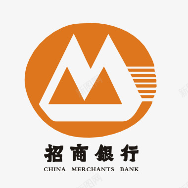 黄色招商银行logo标志矢量图图标图标