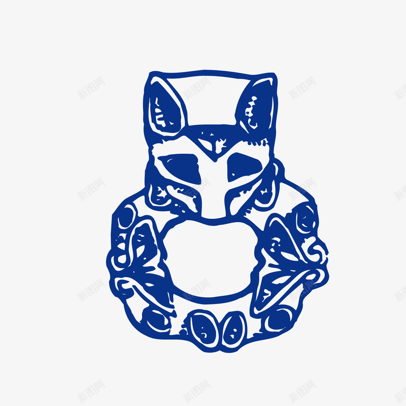 青花花纹古典纹样蓝色云png免抠素材_新图网 https://ixintu.com 中国风 中国风免费下载 云纹 古典纹样 花纹 蓝色 青花