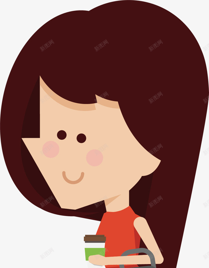 美女顾客矢量图ai免抠素材_新图网 https://ixintu.com 中国游客 卡通 游客 游客中心 游客矢量 矢量图