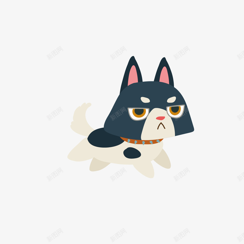 手绘开心可爱小狗矢量图eps免抠素材_新图网 https://ixintu.com png免抠图 创意 动物 卡通 奔跑 小狗 开心 手绘 灰色 矢量图