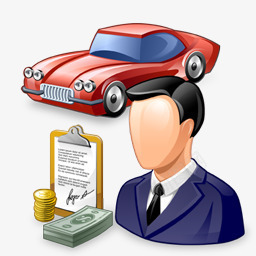 汽车png免抠素材_新图网 https://ixintu.com 业务员 卡通 汽车 跑车 车保险