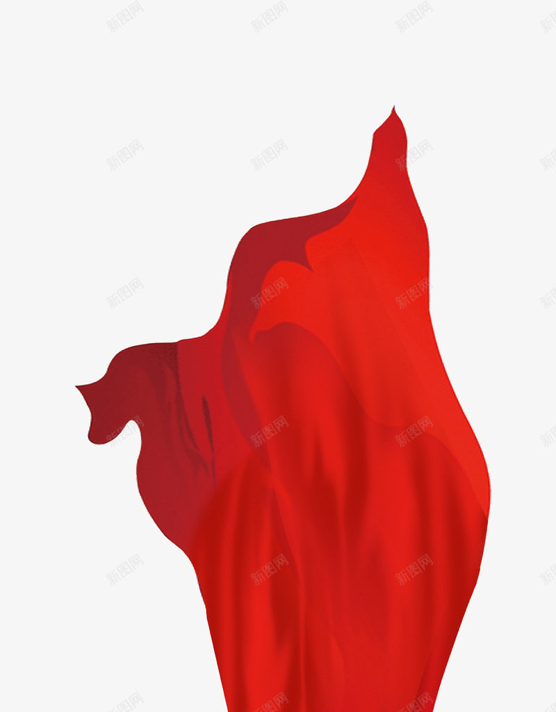 彩带png免抠素材_新图网 https://ixintu.com 丝带 彩带 彩带飘飘 披风 红色