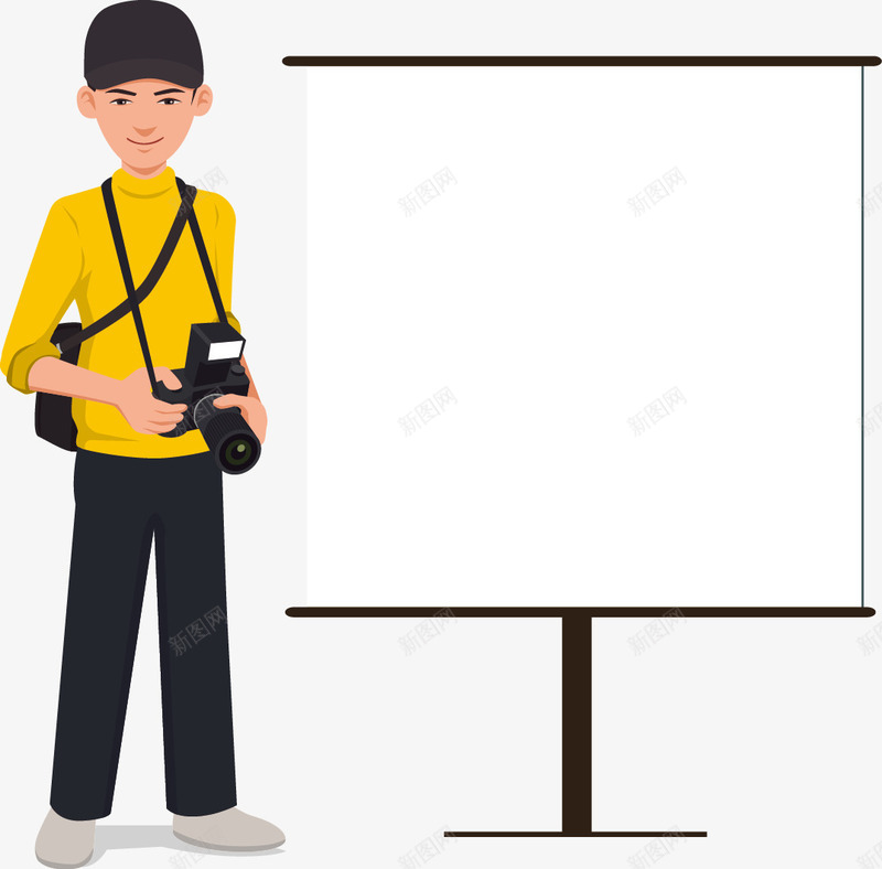 讲解员矢量图ai免抠素材_新图网 https://ixintu.com 摄影师 讲解 课堂 矢量图