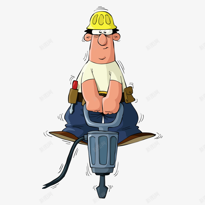 装修工人矢量图ai免抠素材_新图网 https://ixintu.com 人物 人物插画 人物素材 卡通人物 工人 矢量人物 装修工人 矢量图