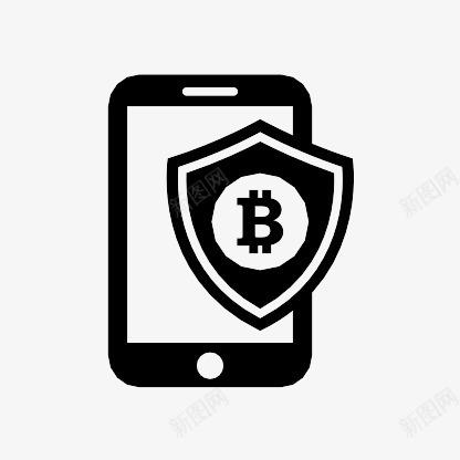 比特币移动电话安全盾TheB图标png_新图网 https://ixintu.com bitcoin mobile phone secure shield 安全 比特币 电话 盾 移动