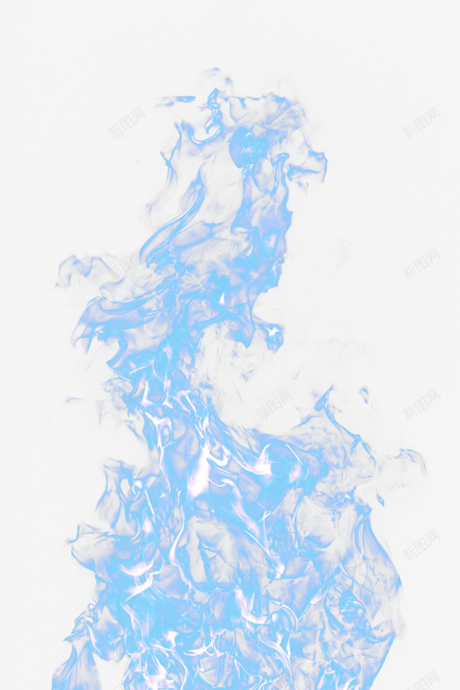 蓝色唯美火焰png免抠素材_新图网 https://ixintu.com 火焰喷射 炫酷火焰 熊熊烈火 燃烧火焰