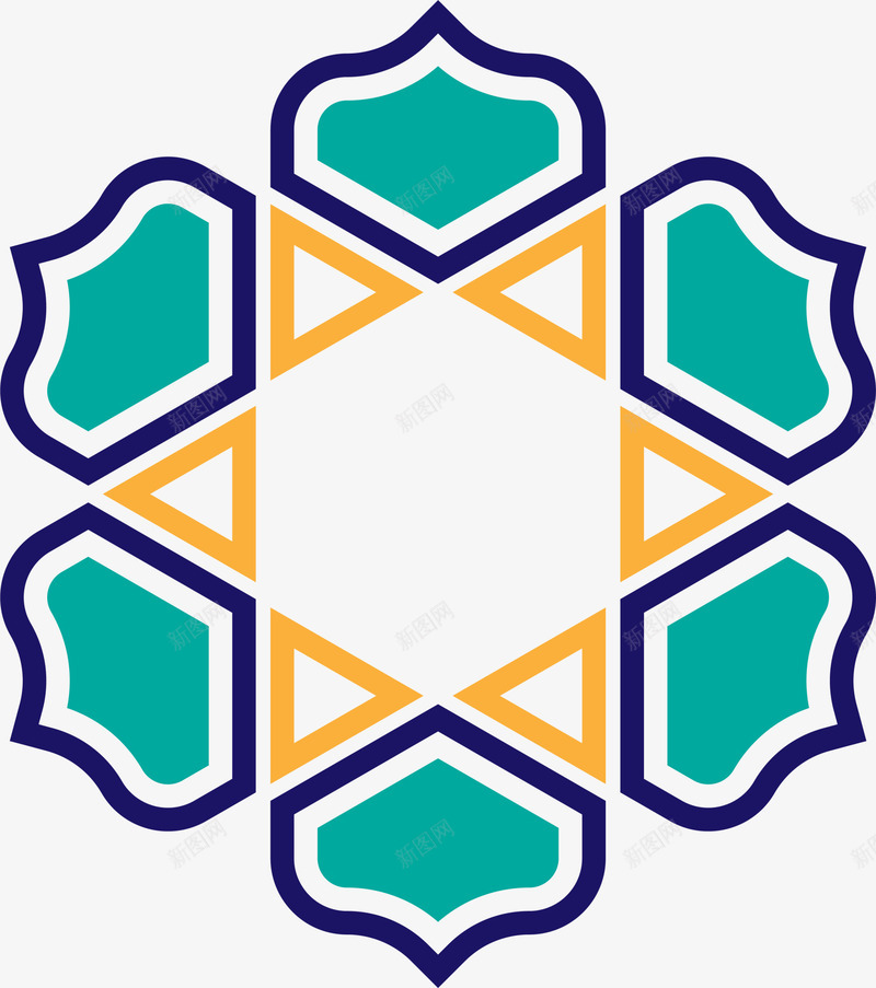 绿色简约开斋节花纹png免抠素材_新图网 https://ixintu.com Adha Eid adha al eid mubarak ul 伊斯兰 伊斯兰教 古尔邦节 宰牲节