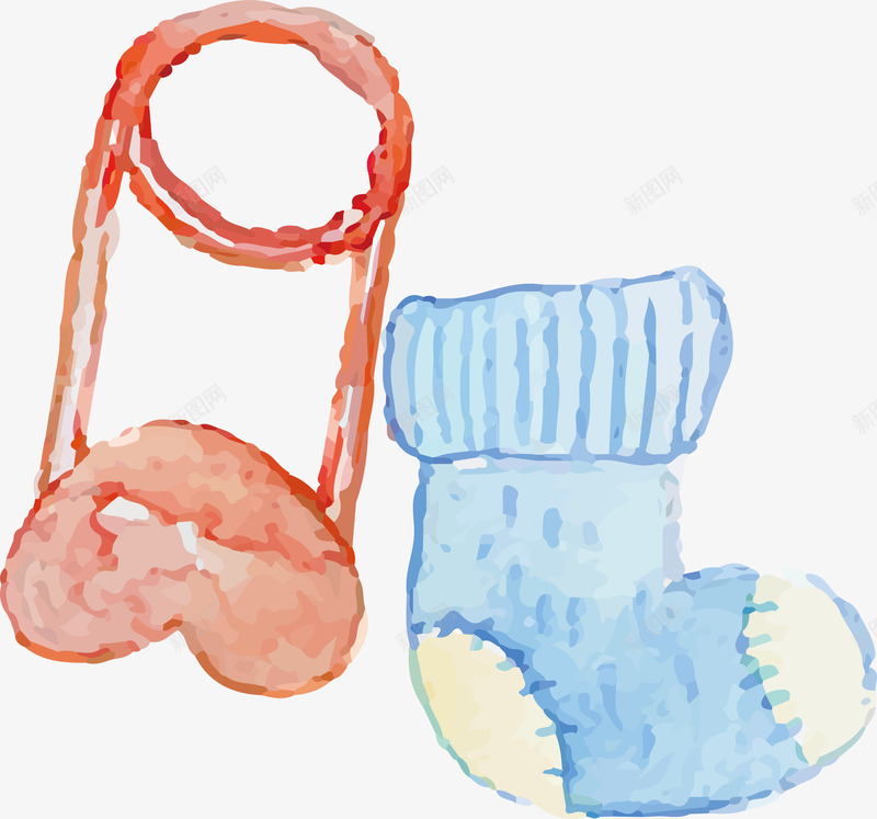 水彩水墨卡通婴儿用品袜子别针素矢量图ai免抠素材_新图网 https://ixintu.com baby 别针 卡通 婴儿服 婴儿用品 婴儿车 插画 摇篮 水墨婴儿车 水彩 水彩水墨卡通婴儿用品袜子别针素材免费下载 洗澡盆 粉色 蓝色 袜子 襁褓 矢量图