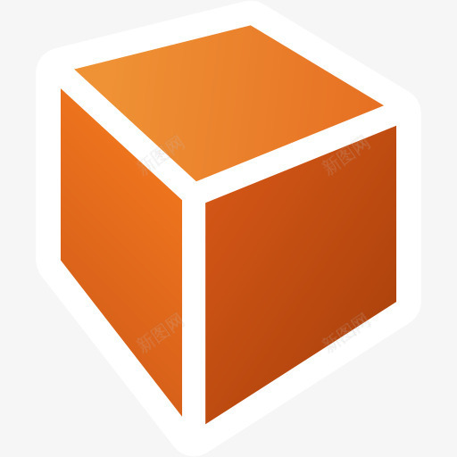 画长方体FSUbuntu的图标png_新图网 https://ixintu.com cuboid draw 画 长方体