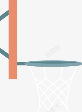 卡通手绘篮球框图标图标