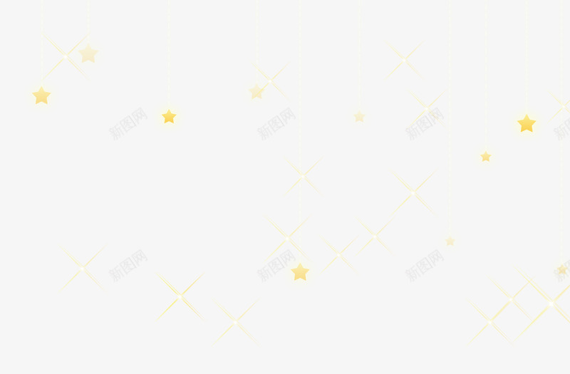 金光闪闪的星星png免抠素材_新图网 https://ixintu.com 亮晶晶 亮点 星星 闪光