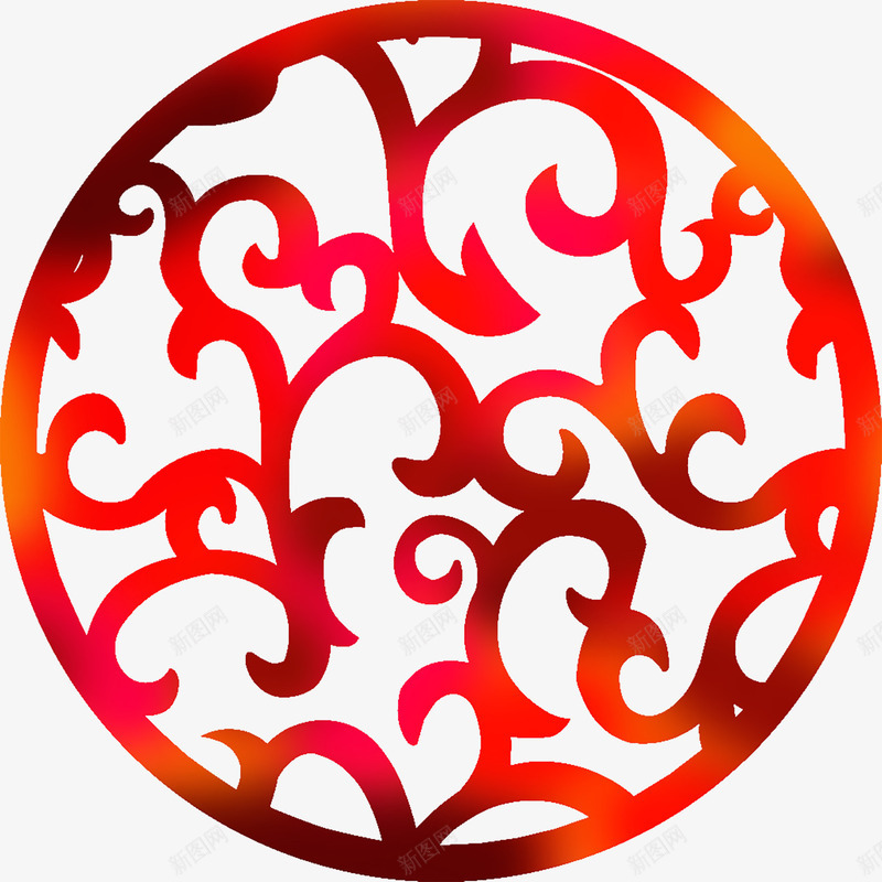 中国风红色渐变云纹png免抠素材_新图网 https://ixintu.com 中国风 云纹 图案 手绘的 渐变的 红色云纹 红色的 装饰