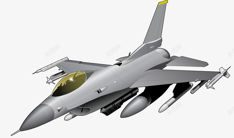 F16隼式战斗机png免抠素材_新图网 https://ixintu.com 军事 武器 武器库 空袭 飞机