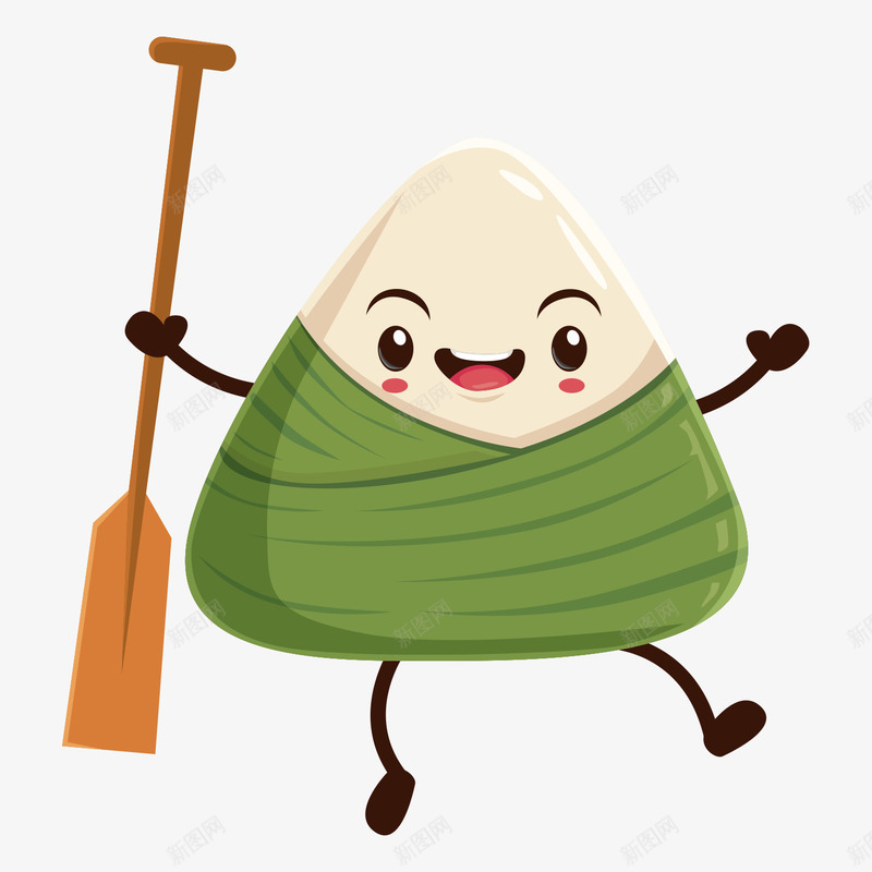 卡通粽子形象png免抠素材_新图网 https://ixintu.com ip形象 划龙舟 卡通 形象设计 端午习俗 端午简笔画 端午粽 端午节 粽子 粽子插图 美食