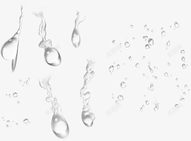 夏天的雨水png免抠素材_新图网 https://ixintu.com 冰爽 冰爽节 动感 夏天 晶莹 水滴 水珠 水纹 蓝色 透明 雨滴素材