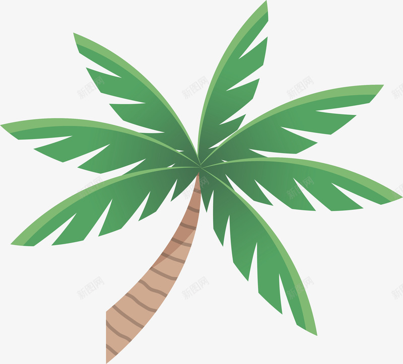 夏天海滩椰树矢量图ai免抠素材_新图网 https://ixintu.com 人物 休闲 夏天 夏天你好 度假 旅游 海滩 海滩椰树 阳光 矢量图