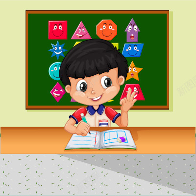 正在学习的卡通小学生矢量图ai免抠素材_新图网 https://ixintu.com 卡通 学习 学生 课堂 矢量图