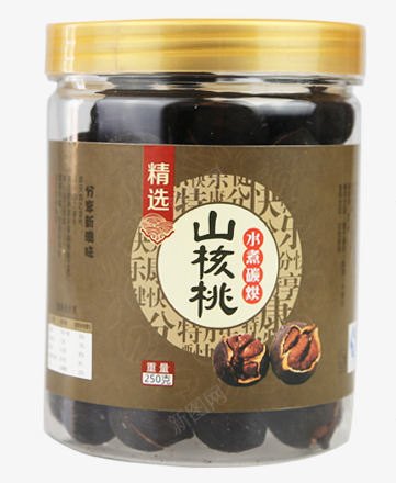 一罐黑核桃png免抠素材_新图网 https://ixintu.com 一罐装 产品实物 山核桃