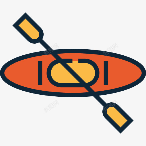 独木舟图标png_新图网 https://ixintu.com 交通 夏季奥运 漂流 独木舟 皮划艇 运动 运输