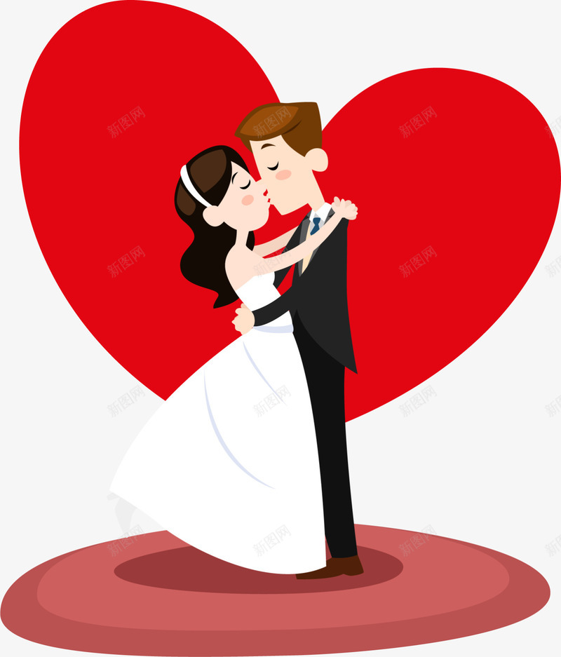 浪漫爱心接吻情侣png免抠素材_新图网 https://ixintu.com 婚姻 婚庆 心形 接吻图 接吻情侣 新娘 新郎 浪漫 浪漫爱心 爱情