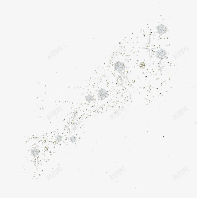 雪花印记png免抠素材_新图网 https://ixintu.com 发光 漂浮 装饰 遍布 闪亮 雪花
