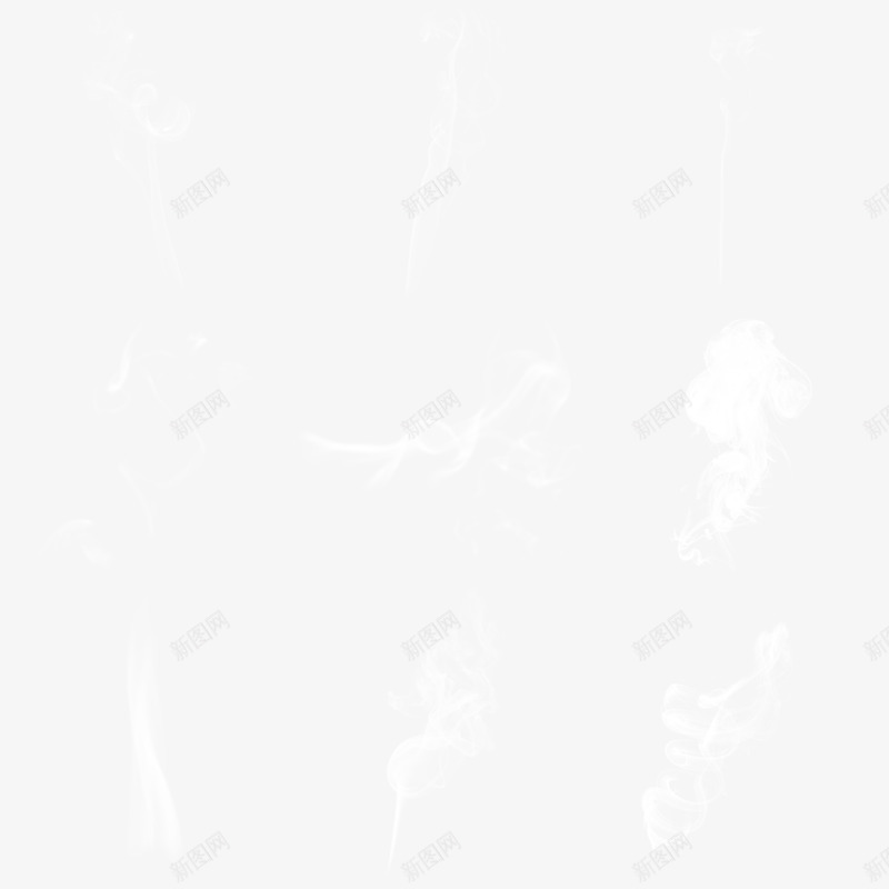 烟雾透气效果集合png免抠素材_新图网 https://ixintu.com 烟雾PNG 烟雾素材 白色烟雾 白色烟雾水雾烟雾缥缈
