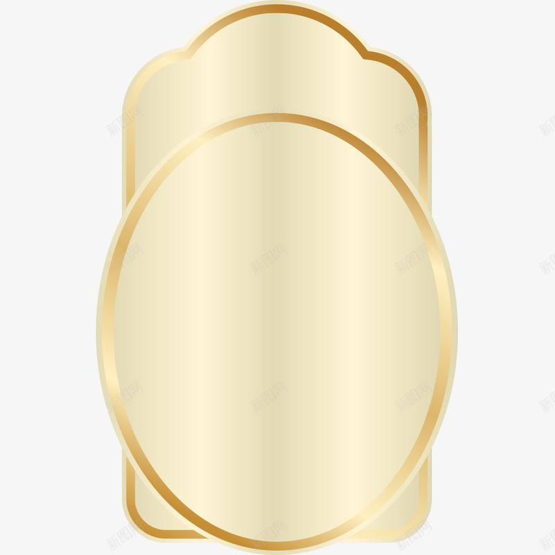 亮金色闪签渐变欧式风格华丽png免抠素材_新图网 https://ixintu.com 亮金色 欧式风格 渐变 闪亮标签