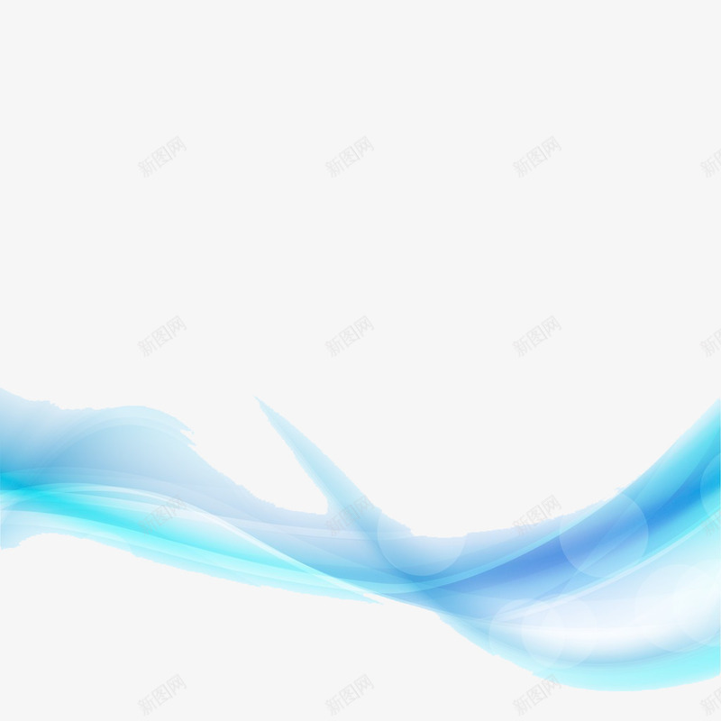 蓝色流线png免抠素材_新图网 https://ixintu.com 丝带 曲线 流线 蓝色