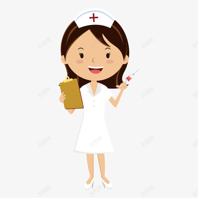手绘女护士拿针筒png免抠素材_新图网 https://ixintu.com 卡通女性形象 卡通护士 手绘女护士 护士漫画 护士矢量 拿针筒矢量 漂亮护士