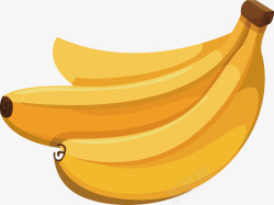 手绘卡通水果香蕉矢量图素材